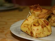 Crêpes-Beutel mit Apfelfüllung - Rezept