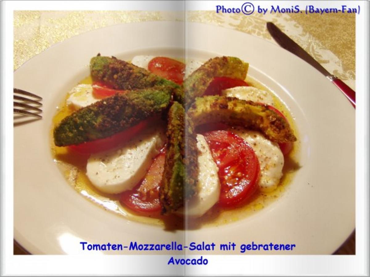 Tomaten-Mozzarella-Salat mit gebratenen Avocadospalten - Rezept ...