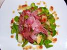 Salat: Spargel-Melonen-Salat auf Nüßchen - Rezept