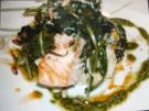 Lachsfilet auf Trüffelschaum und Pesto - Rezept - Bild Nr. 2