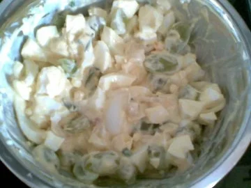 Eiersalat mit Trauben - Rezept