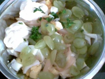 Eiersalat mit Trauben - Rezept - Bild Nr. 3