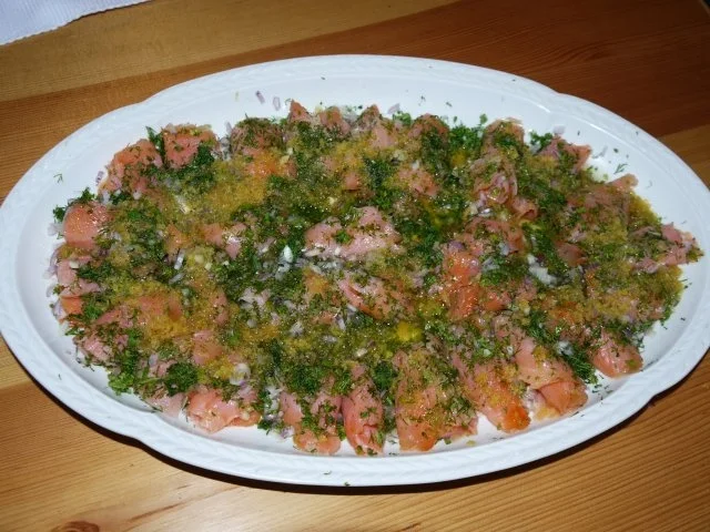 Räucherlachs mit Zitronengras - Rezept