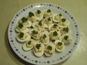 Gefüllte Eier "Cafe´ de Paris" - Rezept