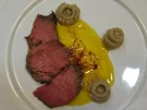 Wildschweinfilet à l'orange an Maronenpüree - Rezept