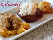 Rezept: Jakobsmuschel auf Tomatenjelly Jakobsmuschel auf Tomatenjelly - Rezept