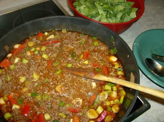 Hackfleischsoße mit Bärlauch - Rezept - Bild Nr. 6