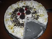 Sahne-Baiser Torte - Rezept