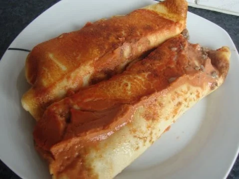 Rezept: Pannonische Fleischpalatschinken Pannonische Fleischpalatschinken - Rezept