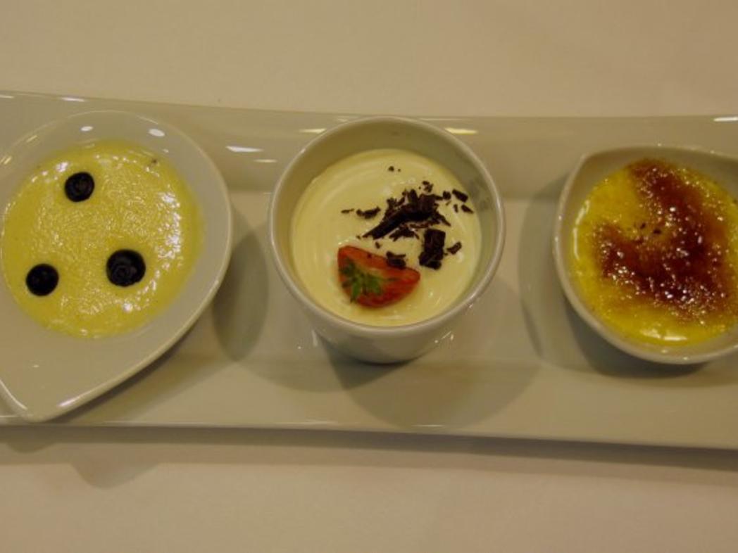 Dreierlei Cremes – Crème brûlée, Herrencreme und Diplomatencreme ...