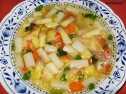 Hühnerbrühe mit frischem Spargel - Rezept