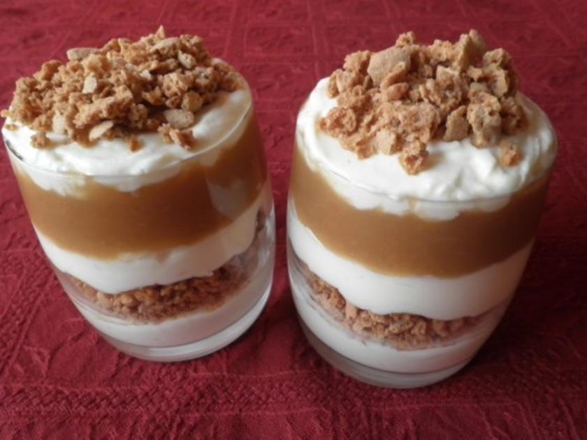 Mascarpone Apfel Amaretti Dessert - schnell & einfach - von Cookies Mascarpone Apfel Amaretti Dessert - schnell & einfach - von Cookies