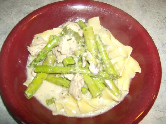 Schweinefilet mit grünem Spargel in Sahnesößchen - Rezept - Bild Nr. 8