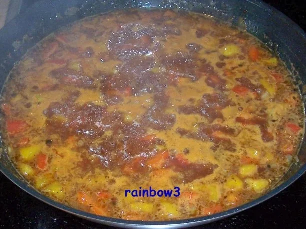 Kochen: Schweinebraten mit Blütenmarinade und Paprikasauce - Rezept - Bild Nr. 6