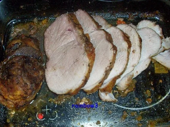 Kochen: Schweinebraten mit Blütenmarinade und Paprikasauce - Rezept - Bild Nr. 10