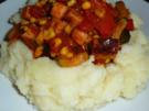 Leberkäs-Pfanne im Kartoffelnest - Rezept