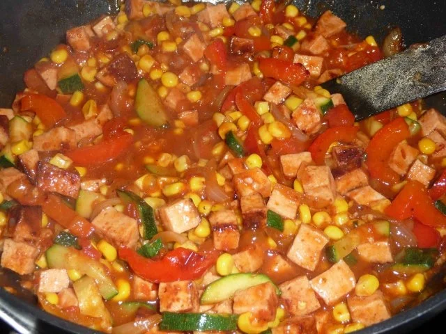 Rezept: Leberkäs-Pfanne im Kartoffelnest Bild Nr. 11 Leberkäs-Pfanne im Kartoffelnest - Rezept - Bild Nr. 11