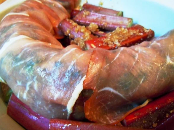 Mariniertes Schweinefilet auf Rhabarber mit gebratenen Drillingen - Rezept - Bild Nr. 5