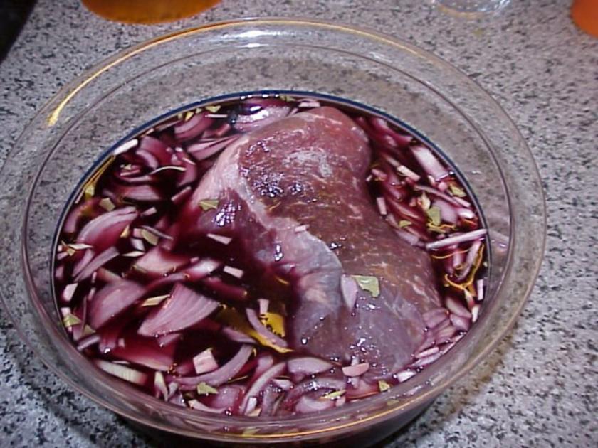 Würziger Rinderbraten - einfach - 138 kcal/100g