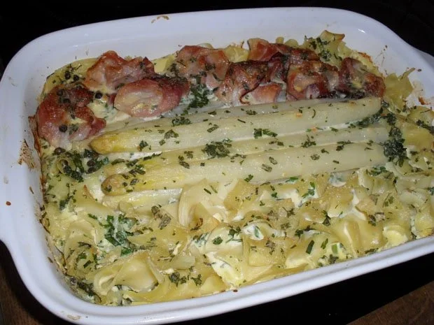 Auflauf: Spargel-Nudelauflauf mit Schwarzwälder Schinken - Rezept - Bild Nr. 9