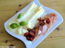 Spargel mit Spanferkel-Schinken - Rezept