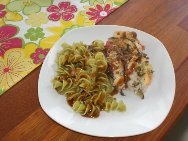 Geschichtete Putenbrust - Rezept