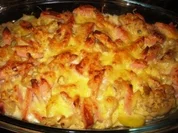 Blumenkohl-Kartoffelauflauf mit Fleischwurst - Rezept