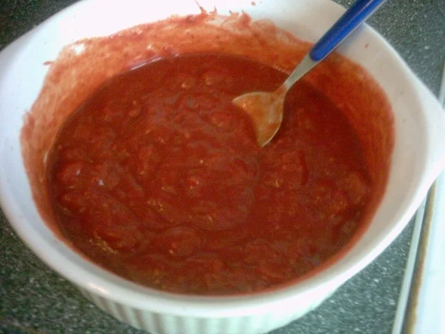 Rezept: Hähnchekeulen in Tandoori - Tomaten - Honig - Soße Bild Nr. 4 Hähnchekeulen in Tandoori - Tomaten - Honig - Soße - Rezept - Bild Nr. 4