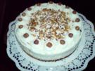 Kuchen -  Sahne-Nuß Torte - Rezept
