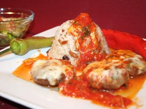 Rezept: Vulkan - Frikadellen mit Käse überbacken Vulkan - Frikadellen mit Käse überbacken - Rezept