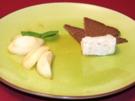 Karamellisierte Birne mit Roquefort und Pumpernickel - Rezept