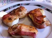 Eier in der Baconfalle - Rezept