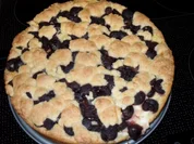 Pudding-Streusel-Kuchen mit Kirschen - Rezept