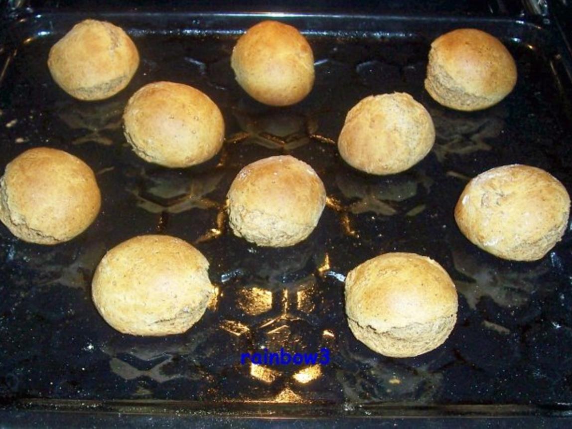 Backen: Flower Power Brötchen - schnell &amp; einfach - von rainbow3