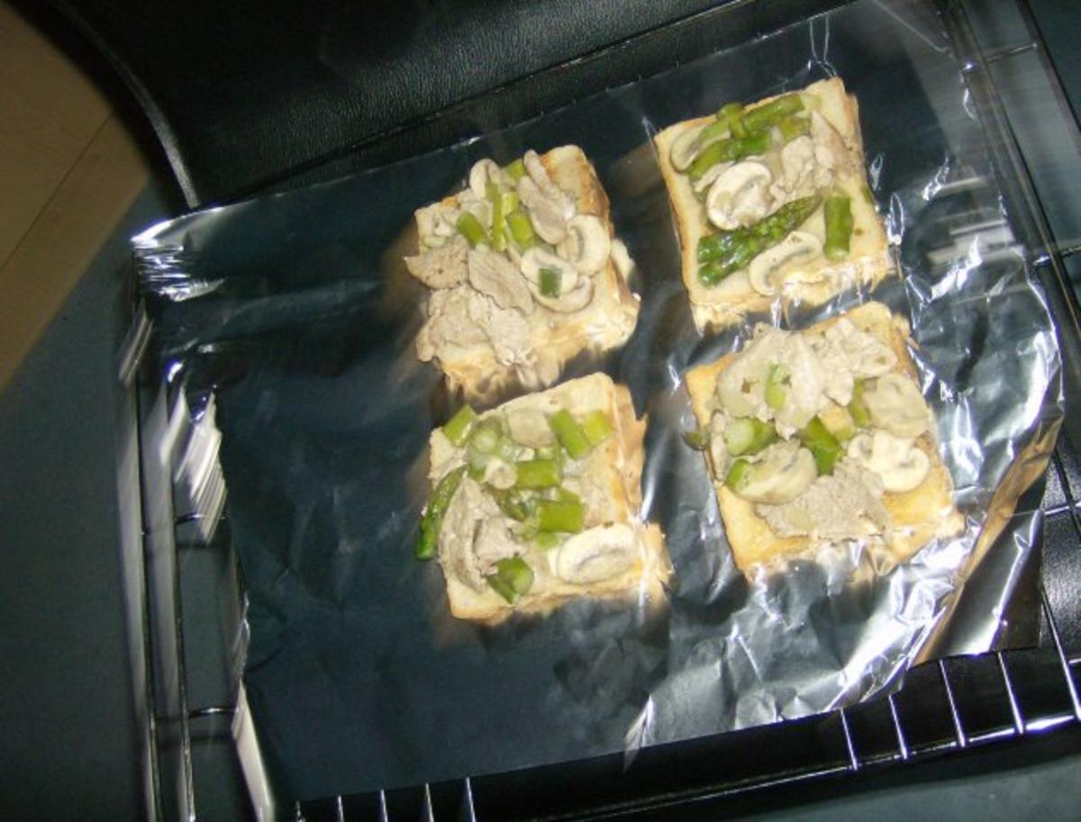 Bilder für Schweinefilet Spargel Toast - Rezept