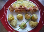 Hähnchenspieße mit Mango-Joghurt-Curry-Sauce - Rezept