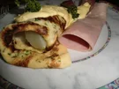 Rezept: Spargel mit 2-erlei Schinken, Kräuterpfannkuchen und Sauce Hollandaise Spargel mit 2-erlei Schinken, Kräuterpfannkuchen und Sauce Hollandaise - Rezept