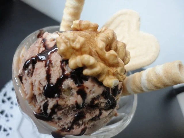 Knusper Walnuß Eis - Rezept
