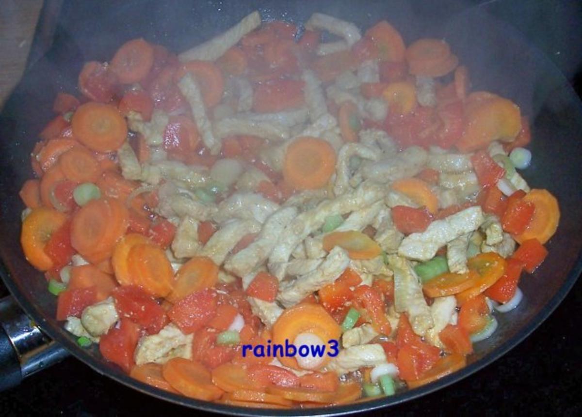 Kochen: Schweine-Geschnetzeltes mit Gemüse - Rezept - Bild Nr. 5