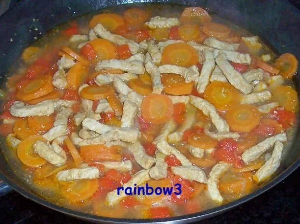 Kochen: Schweine-Geschnetzeltes mit Gemüse - Rezept - Bild Nr. 6