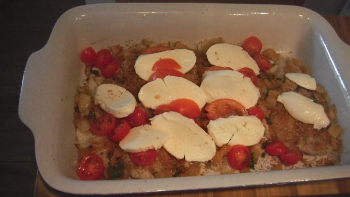 Schollenfilet mit Tomate und Mozzarella - Rezept - Bild Nr. 3