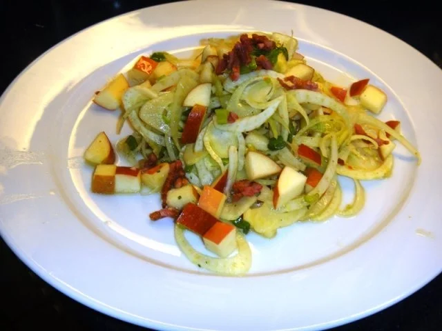 Fenchel - Apfelsalat mit Speck - Rezept - Bild Nr. 2