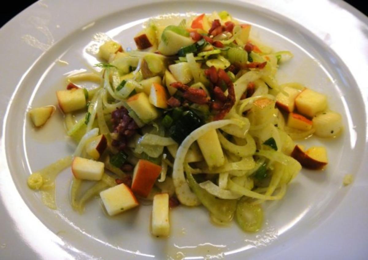 Fenchel - Apfelsalat mit Speck - Rezept - Bild Nr. 4