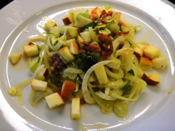 Fenchel - Apfelsalat mit Speck - Rezept - Bild Nr. 4