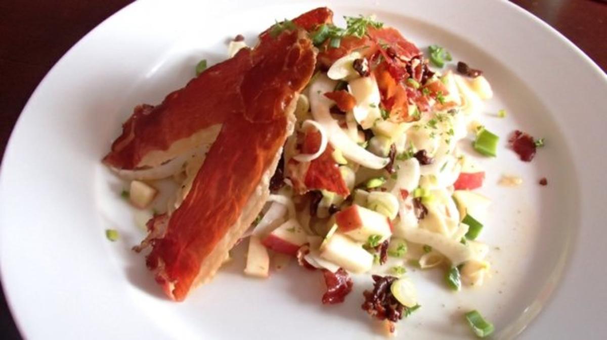Fenchel - Apfelsalat mit Speck - Rezept - kochbar.de