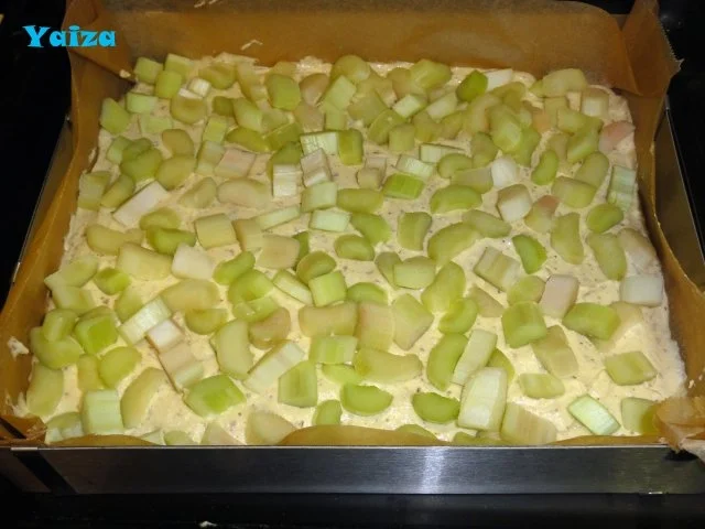 Rezept: Saftiger Rhabarberkuchen Bild Nr. 4 Saftiger Rhabarberkuchen - Rezept - Bild Nr. 4