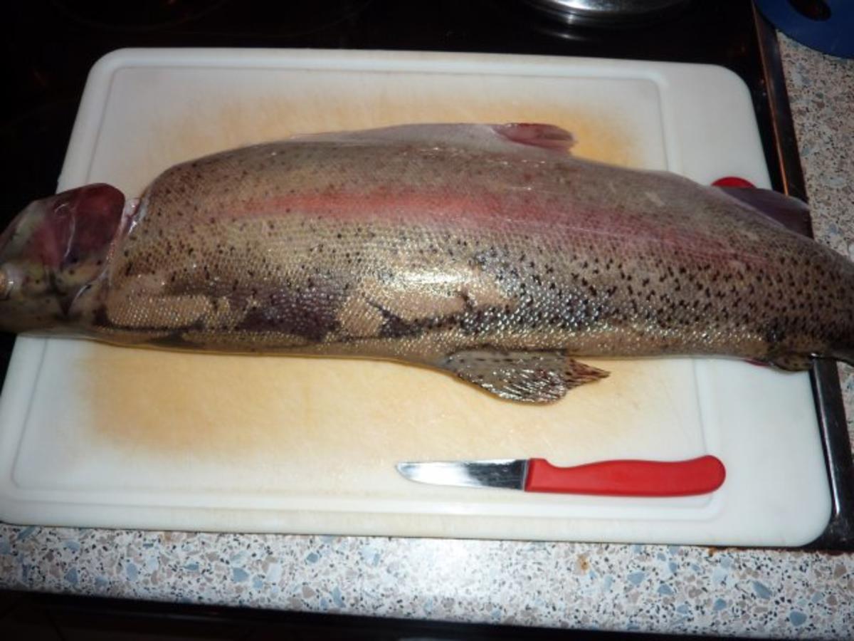 Fisch: Lachsforellensteak gebraten - Rezept - Bild Nr. 2