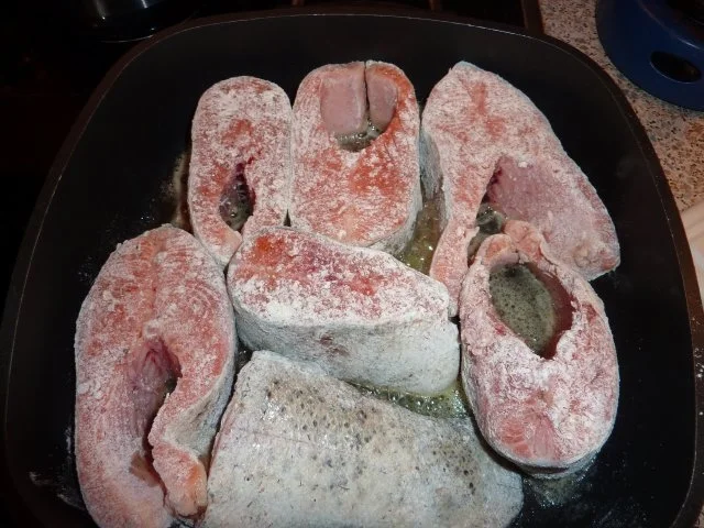 Fisch: Lachsforellensteak gebraten - Rezept - Bild Nr. 6
