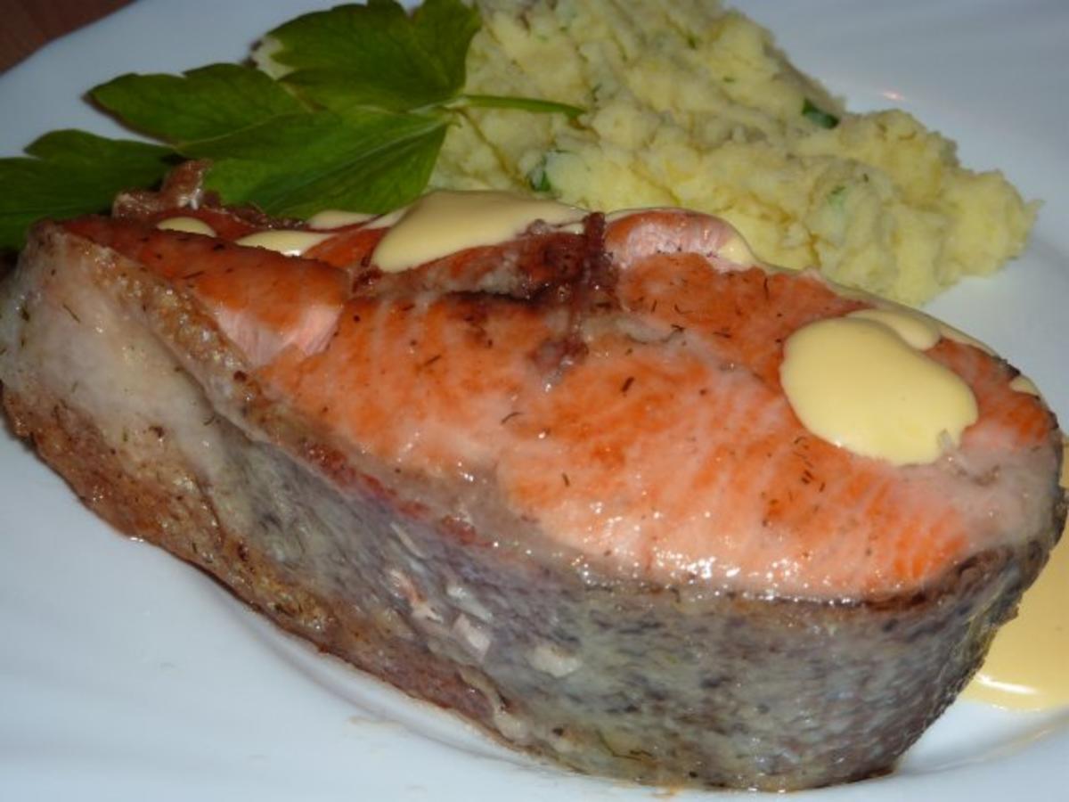 Fisch: Lachsforellensteak gebraten - Rezept - kochbar.de