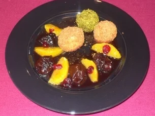 Topfennockerln mit Kompott - Rezept